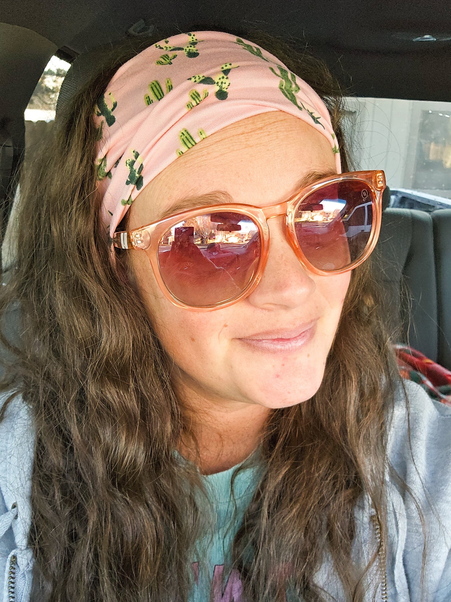 Pink Cactus Headband