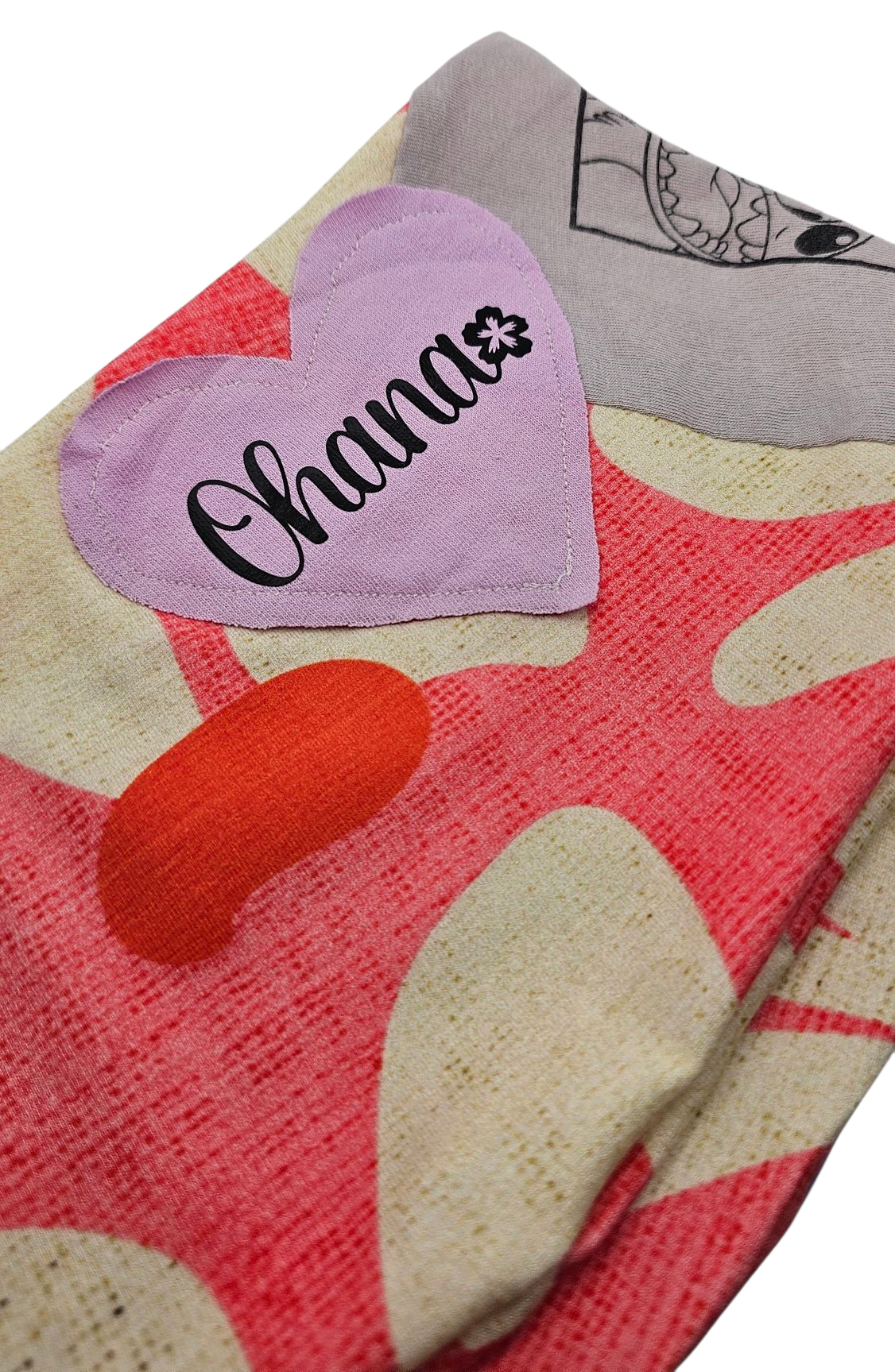 Upcycled Ohana - Lilo & Stitch T-Shirt Headband (Reversible)