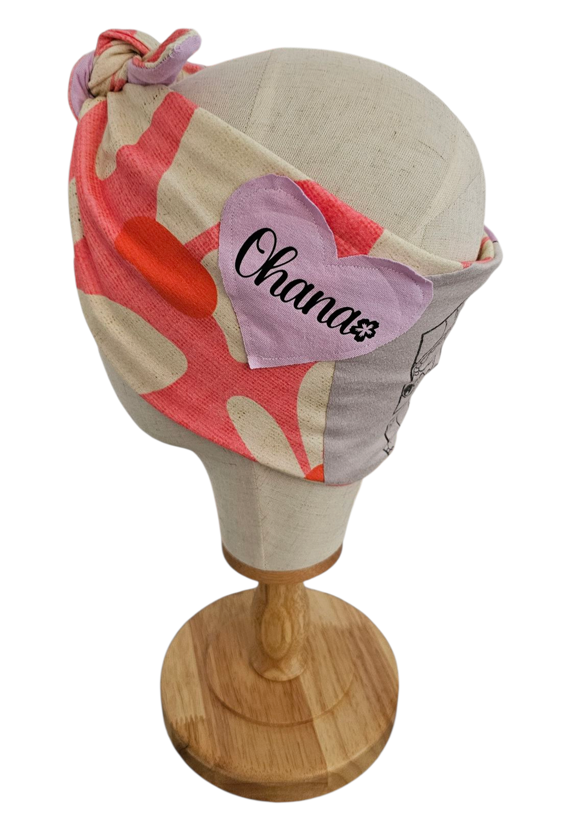 Upcycled Ohana - Lilo & Stitch T-Shirt Headband (Reversible)